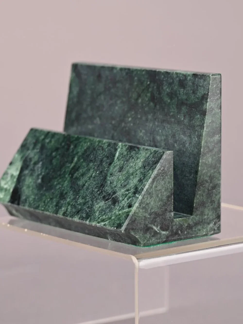 Vermont Marble Green Marble Business Card Holder Vintage Made In Vermont In 1999